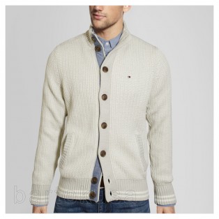TOMMY HILFIGER SWETER MESKI - CARDIGAN